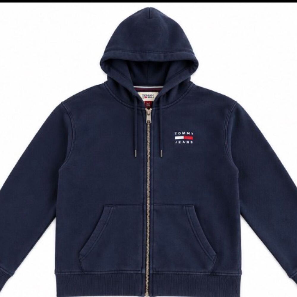 Tommy-hilfiger Men's Navy and Blue Hoodie